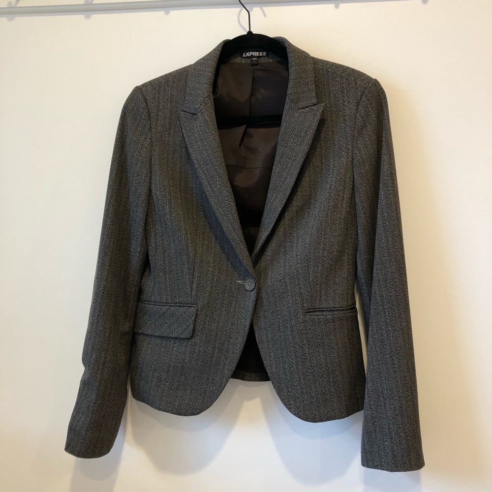Express blazer size 6 brown